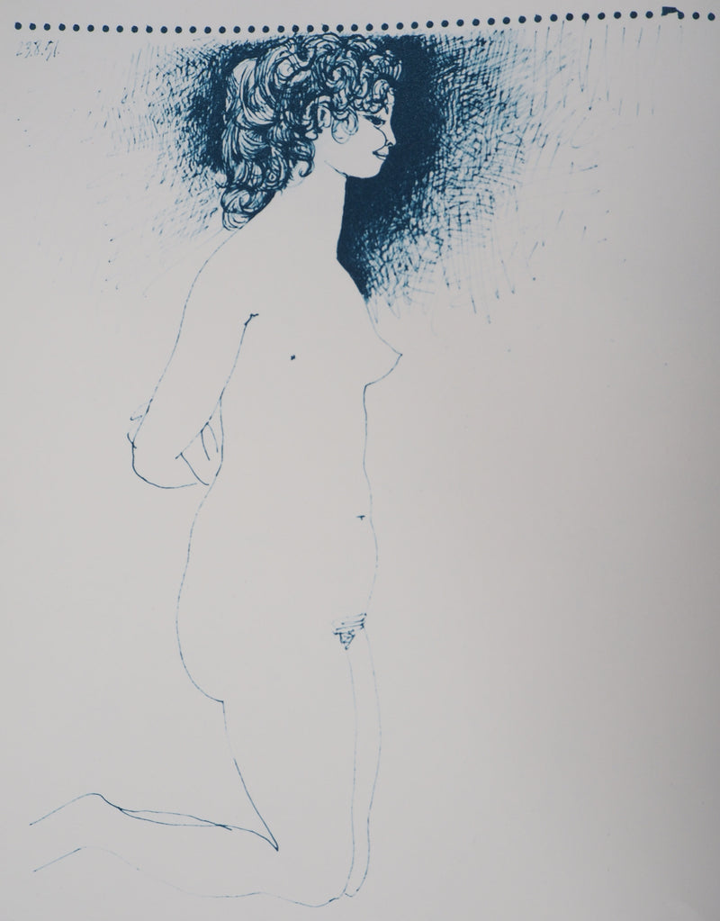 Pablo PICASSO (d’après) : Nu à genou, Lithographie
