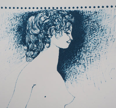 Pablo PICASSO (d’après) : Nu à genou, Lithographie