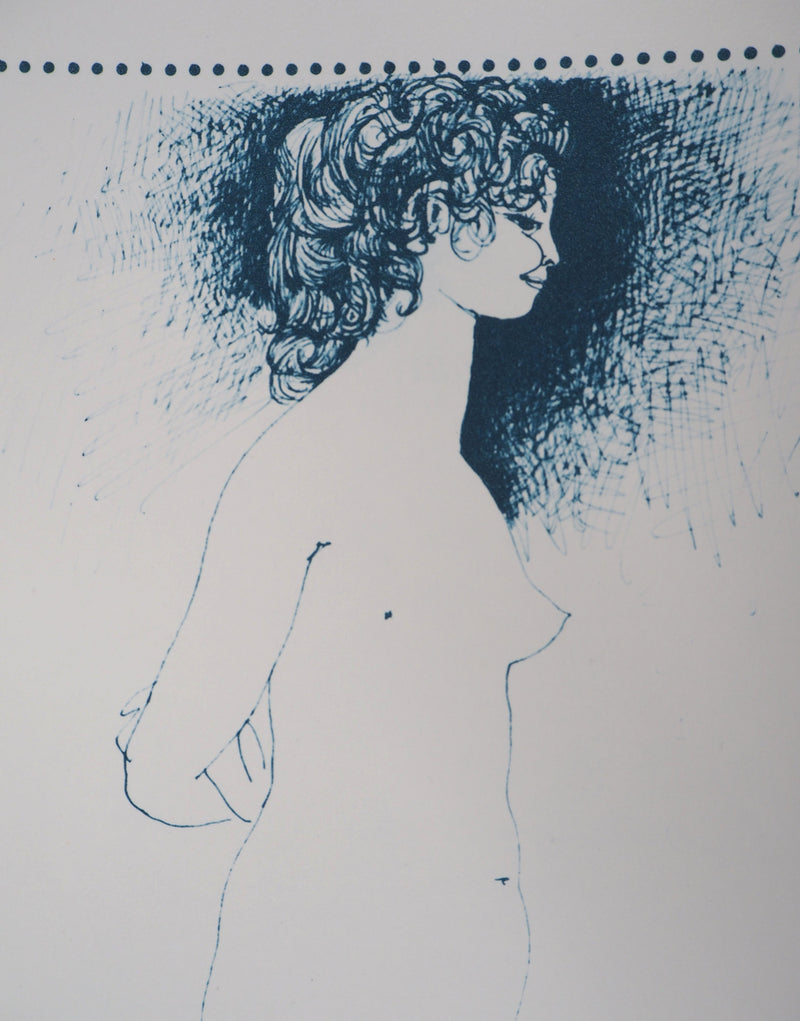 Pablo PICASSO (d’après) : Nu à genou, Lithographie