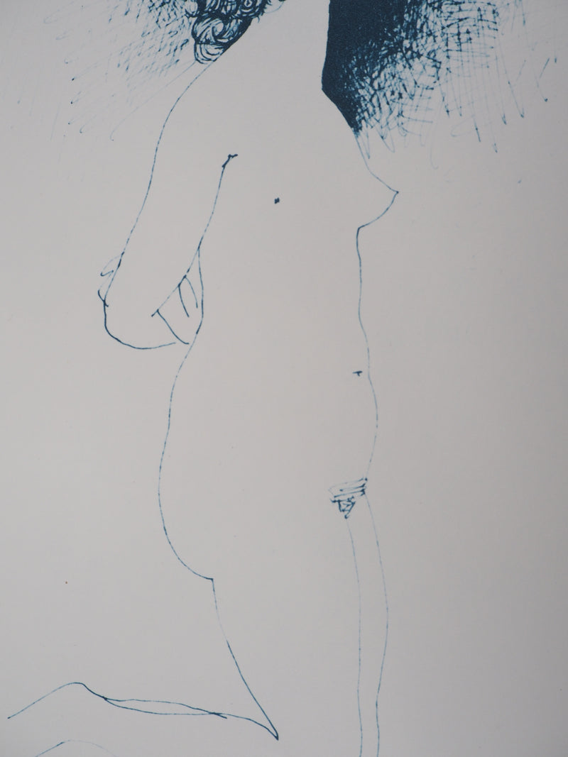 Pablo PICASSO (d’après) : Nu à genou, Lithographie