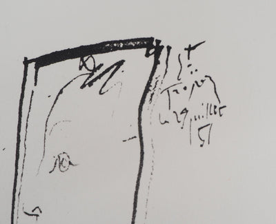 Pablo PICASSO (d’après) : Le reflet, Lithographie