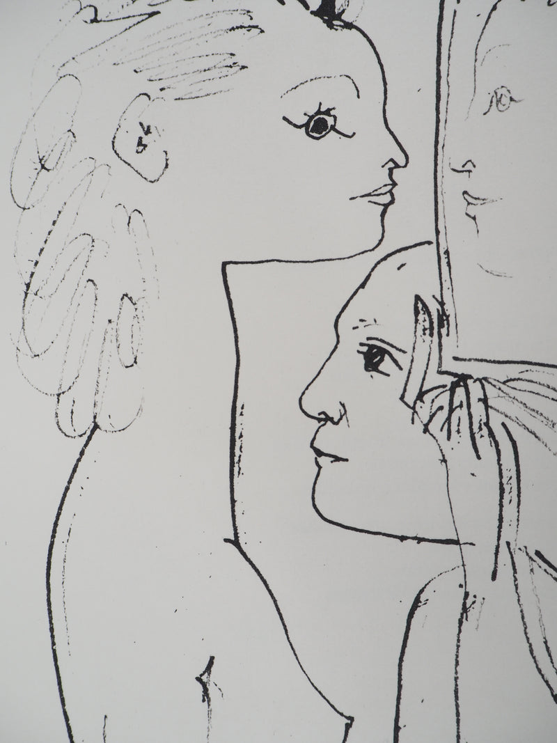 Pablo PICASSO (d’après) : Le reflet, Lithographie