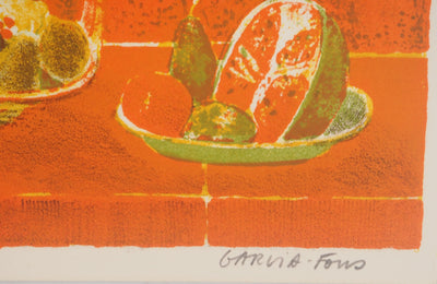 Pierre GARCIA-FONS: Homage to Cézanne, Apples, Oil on canvas signed