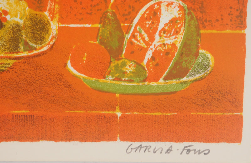 Pierre GARCIA-FONS: Homage to Cézanne, Apples, Oil on canvas signed