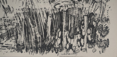 Paul COLLOMB : Paysage de campagne, Lithographie originale signée