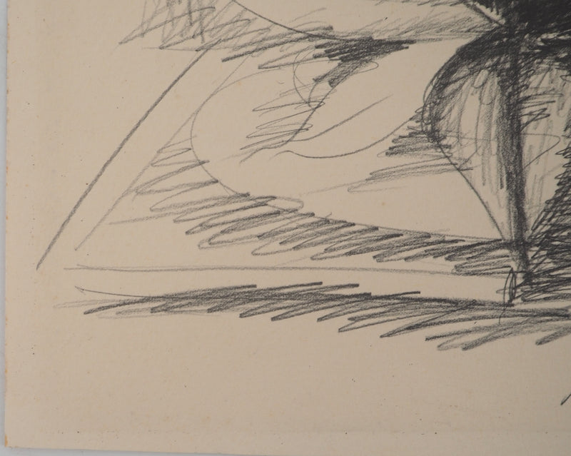 Franz PRIKING : Composition à la fleur, Lithographie originale signée
