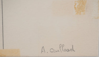 Aristide CAILLAUD : Amour dans les airs, Dessin original signé