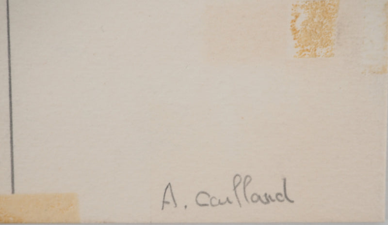 Aristide CAILLAUD : Amour dans les airs, Dessin original signé