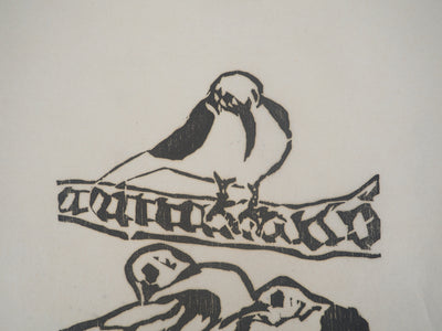 Peggy GOLDSTEIN : Les oisillons, Gravure originale signée