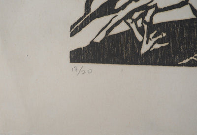 Peggy GOLDSTEIN : Les oisillons, Gravure originale signée