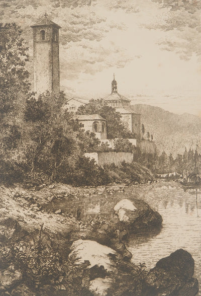 Léon GAUCHEREL: The sea, Original signed engraving