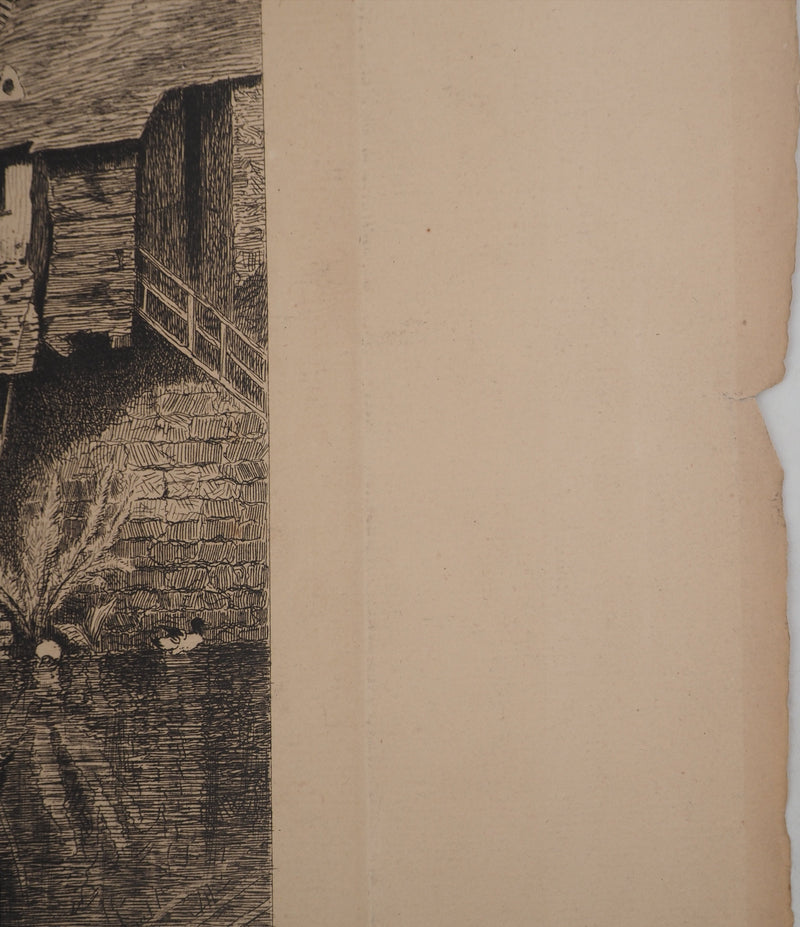 Nathaniel DE ROTHSCHILD : Vieilles maisons à Vitré, Gravure