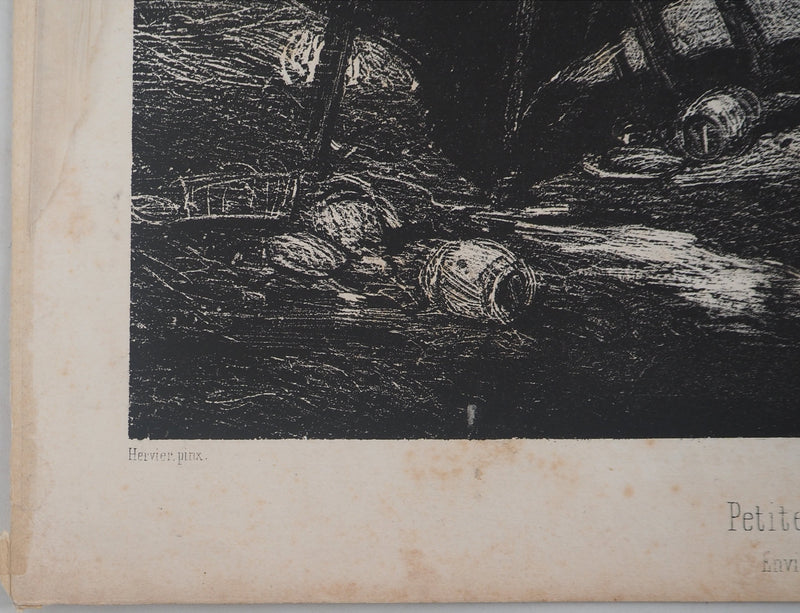 Tancrède ABRAHAM: The Unknown Country, Original signed engraving