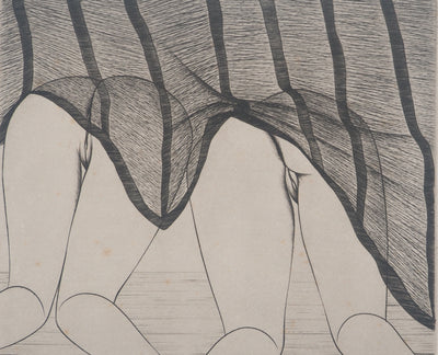 DARDILLAC : Intimité féminine (Entre-deux), Gravure originale signée