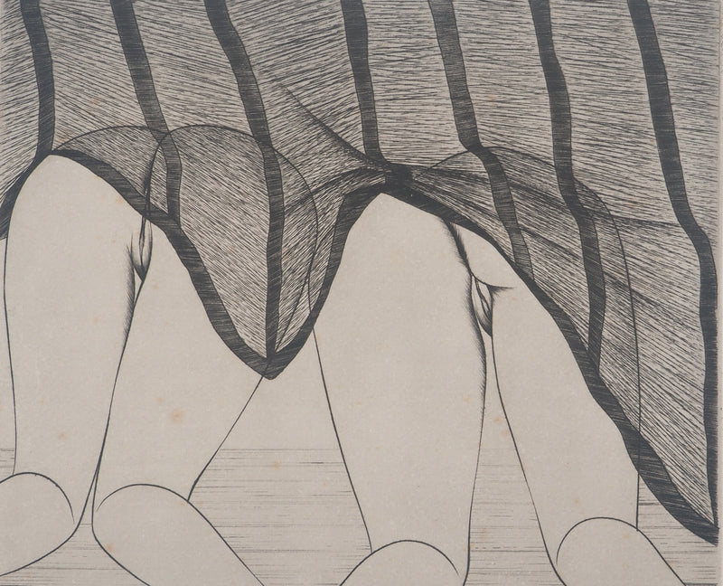 DARDILLAC : Intimité féminine (Entre-deux), Gravure originale signée