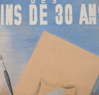 LA PERRIERE : L'oiseau au pinceau, Affiche en lithographie originale signée