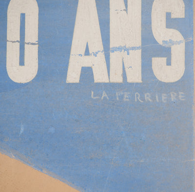 LA PERRIERE : L'oiseau au pinceau, Affiche en lithographie originale signée