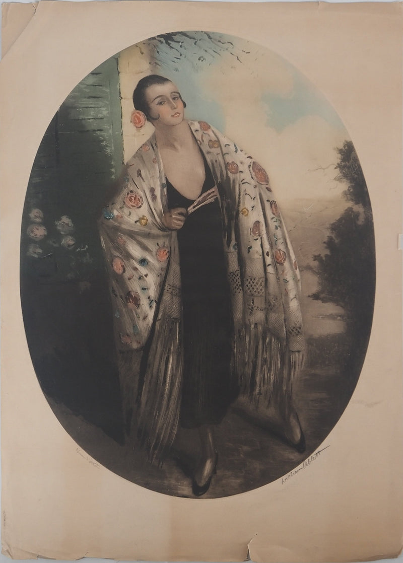 William ABLETT : Danseuse de Flamenco, Gravure originale signée