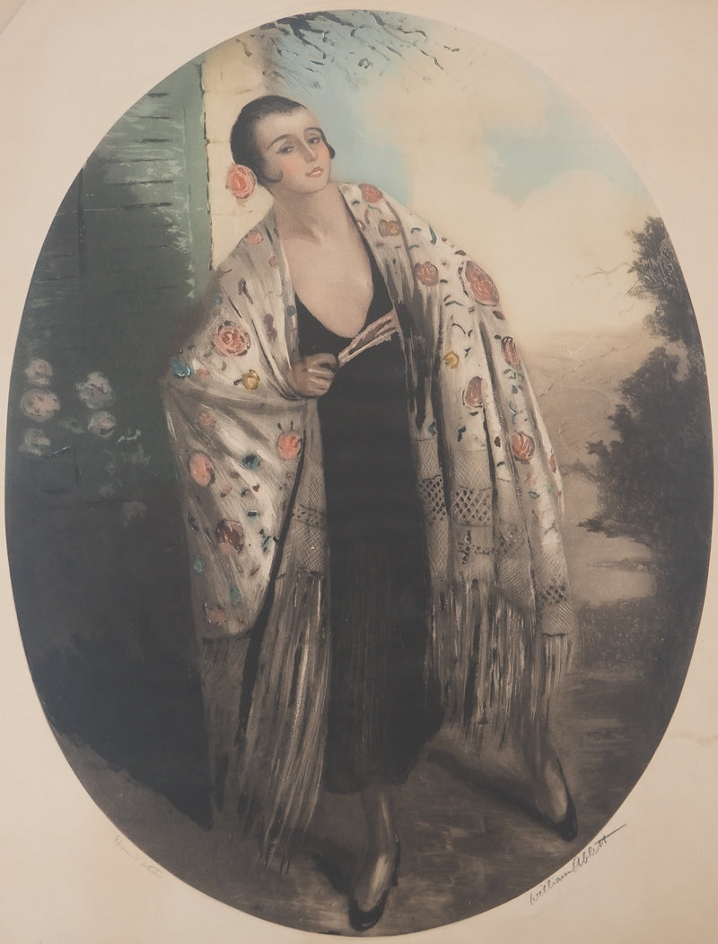 William ABLETT : Danseuse de Flamenco, Gravure originale signée