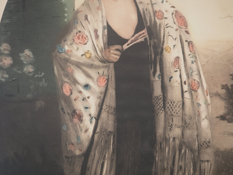 William ABLETT : Danseuse de Flamenco, Gravure originale signée