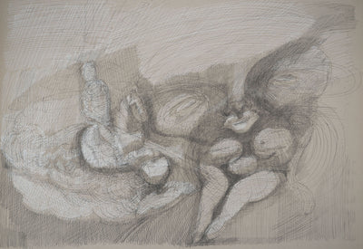 Léon GAUCHEREL: The sea, Original signed engraving