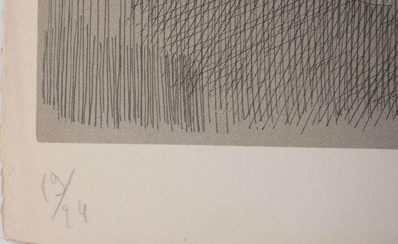 Léon GAUCHEREL: The sea, Original signed engraving