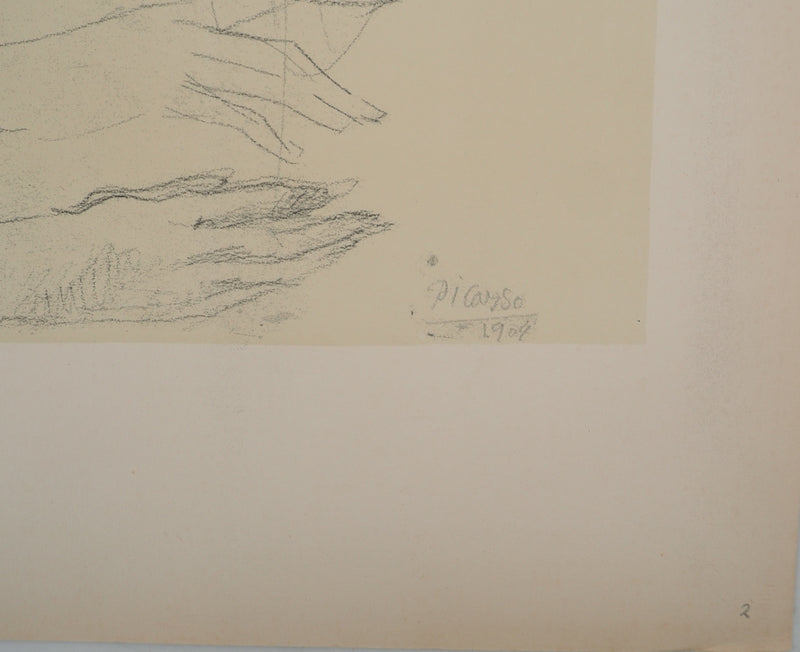 Pablo PICASSO : Mère et enfant, Lithographie et pochoir signée