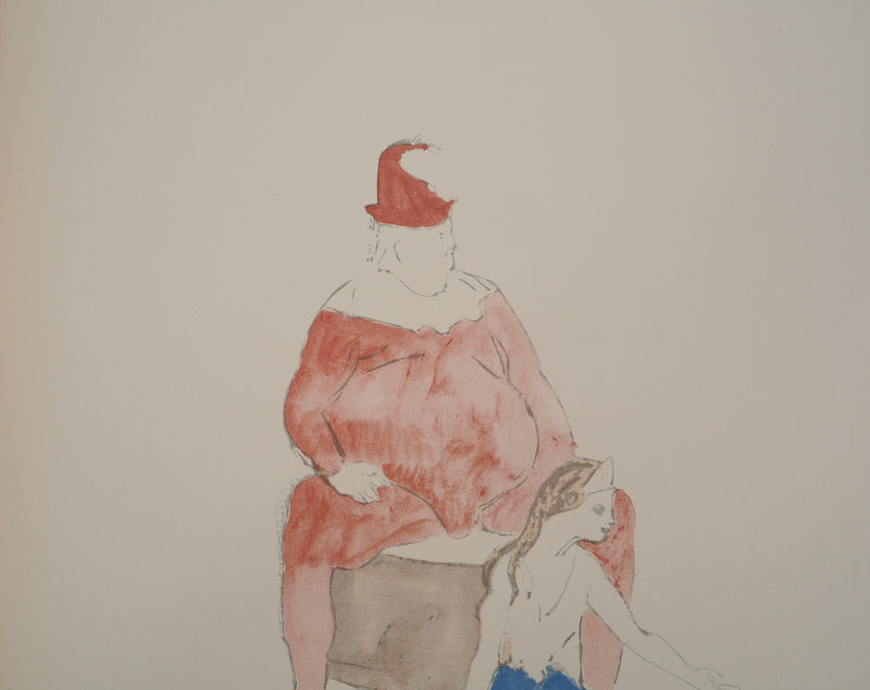 Pablo PICASSO : Saltimbanques, Lithographie et pochoir signée
