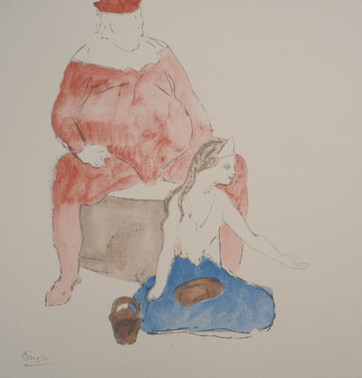 Pablo PICASSO : Saltimbanques, Lithographie et pochoir signée