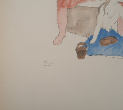 Pablo PICASSO : Saltimbanques, Lithographie et pochoir signée