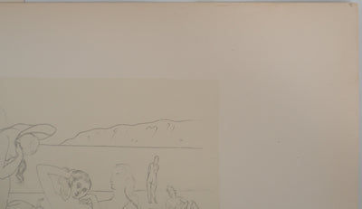 Pablo PICASSO : Les baigneuses, Lithographie et pochoir signée