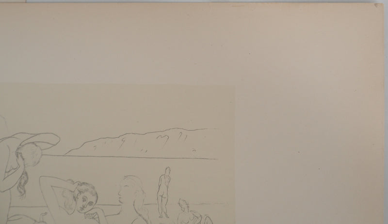 Pablo PICASSO : Les baigneuses, Lithographie et pochoir signée
