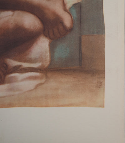 Pablo PICASSO : Deux nus, Lithographie et pochoir signée