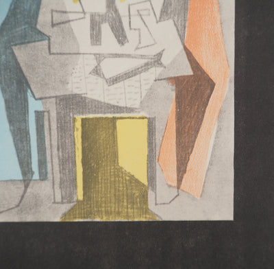 Pablo PICASSO : Table devant la fenêtre, Lithographie et pochoir signée