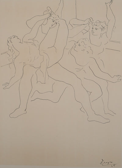 Pablo PICASSO : La danse, Lithographie et pochoir signée