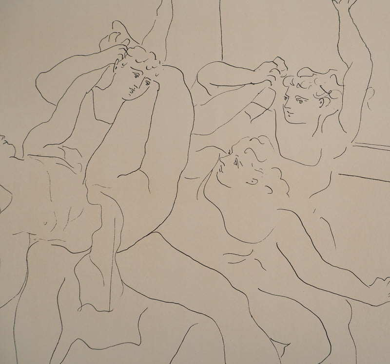 Pablo PICASSO : La danse, Lithographie et pochoir signée