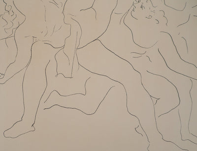 Pablo PICASSO : La danse, Lithographie et pochoir signée