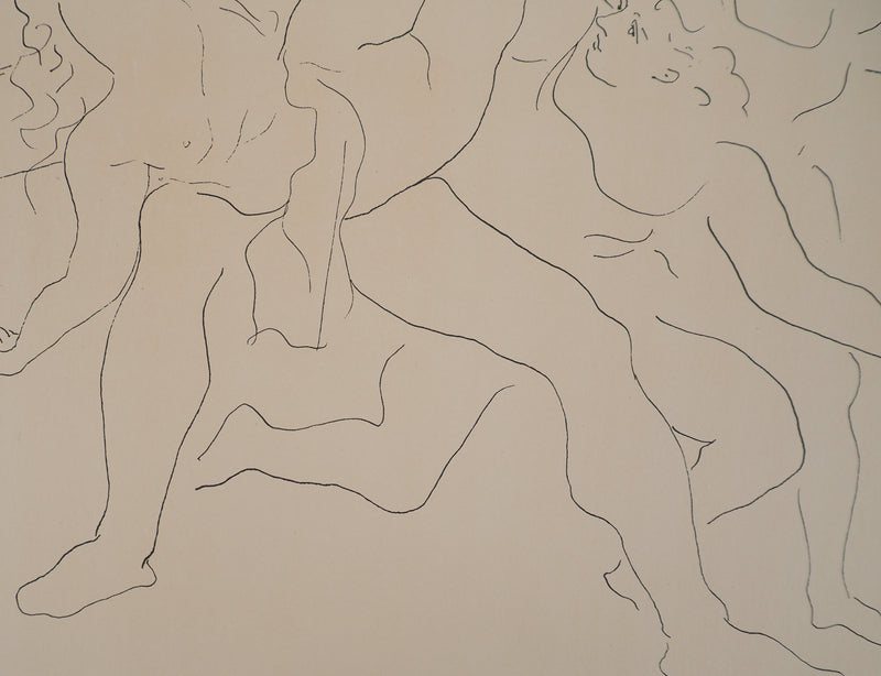 Pablo PICASSO : La danse, Lithographie et pochoir signée
