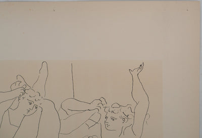 Pablo PICASSO : La danse, Lithographie et pochoir signée