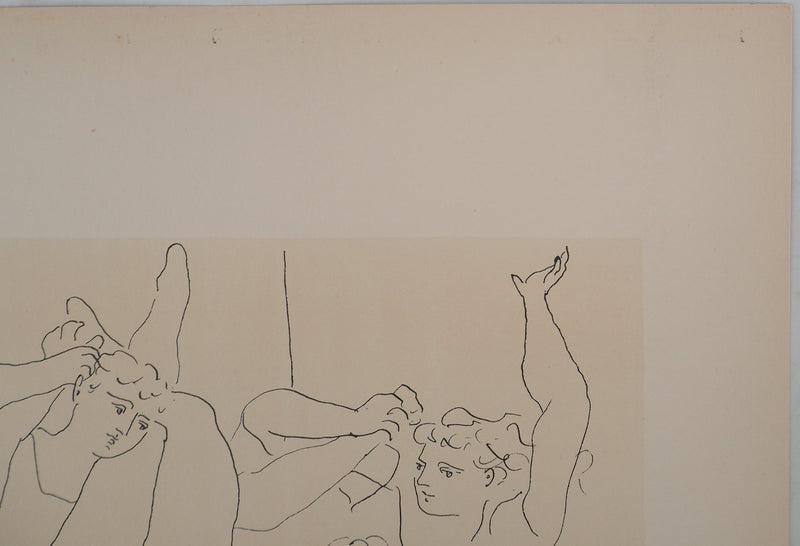 Pablo PICASSO : La danse, Lithographie et pochoir signée