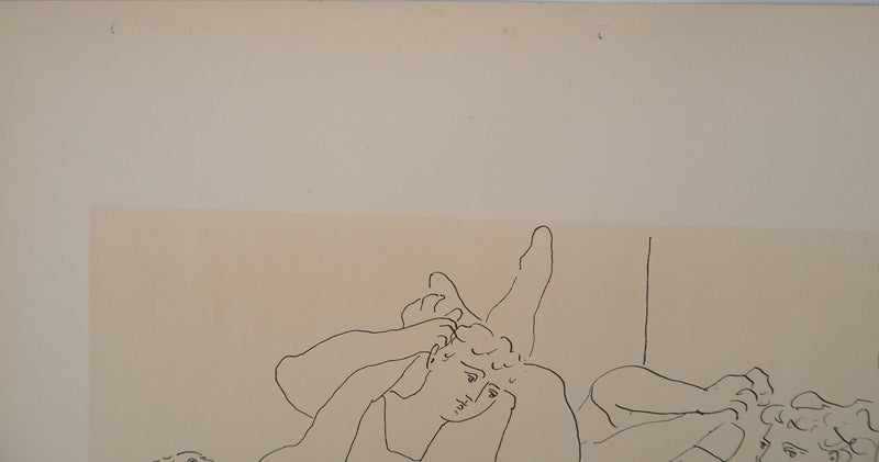 Pablo PICASSO : La danse, Lithographie et pochoir signée