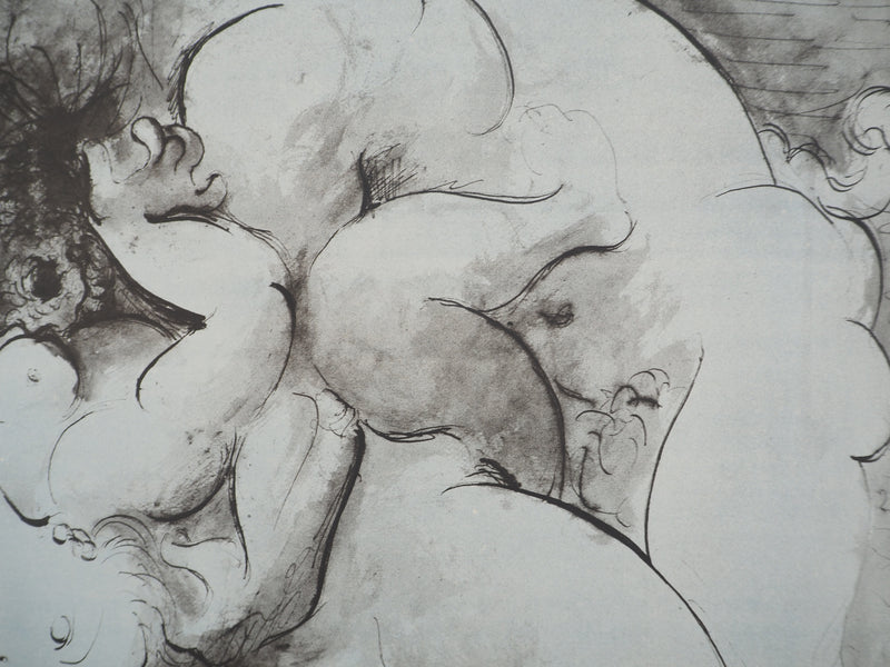 Pablo PICASSO : Le minotaure, Lithographie et pochoir signée