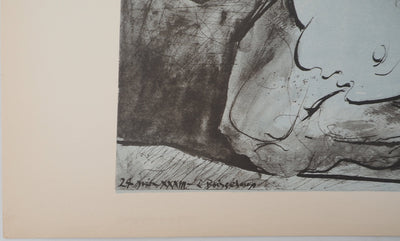 Pablo PICASSO : Le minotaure, Lithographie et pochoir signée