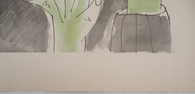 Pablo PICASSO : Dora Maar en pleurs, Lithographie et pochoir signée