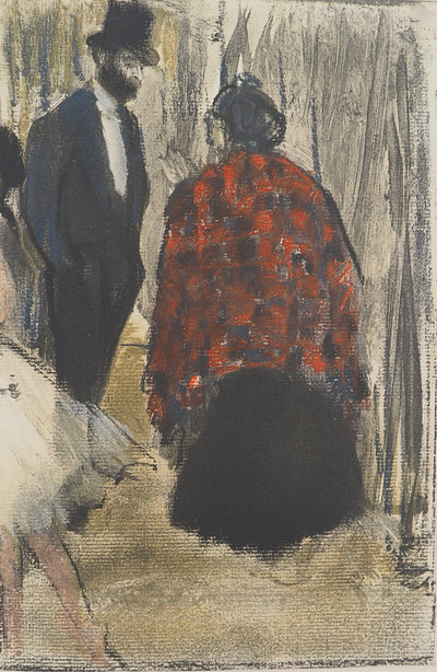 AF Edgar DEGAS: Model with arched back, Original engraving, 1935