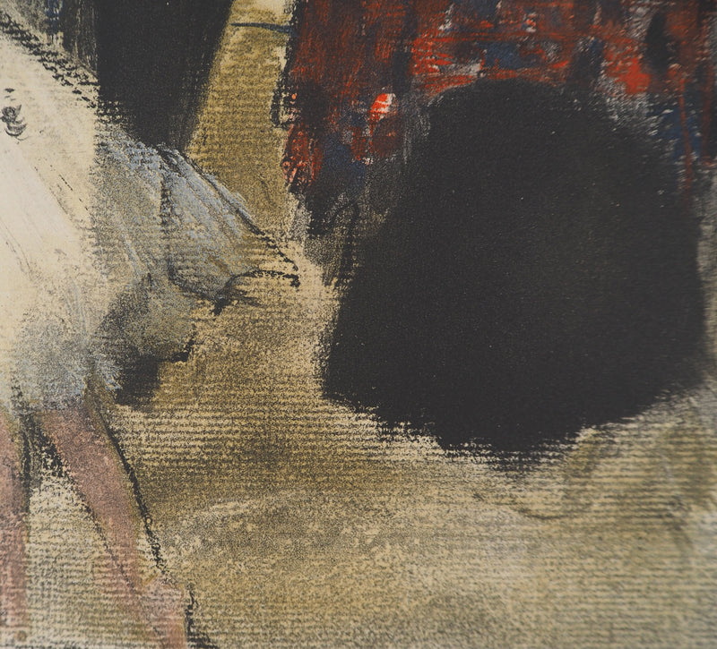 AF Edgar DEGAS: Model with arched back, Original engraving, 1935