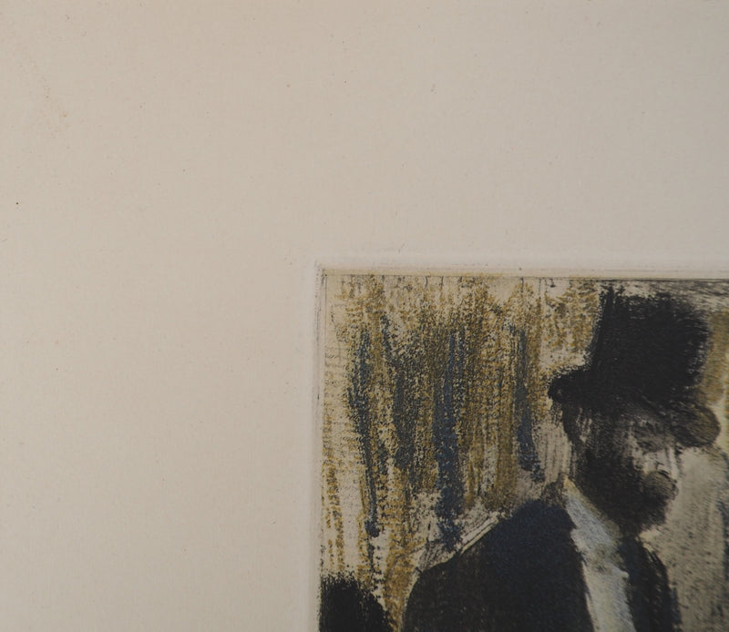 AF Edgar DEGAS: Model with arched back, Original engraving, 1935