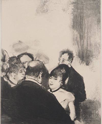AF Edgar DEGAS: Model with arched back, Original engraving, 1935
