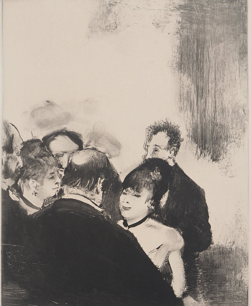 AF Edgar DEGAS: Model with arched back, Original engraving, 1935