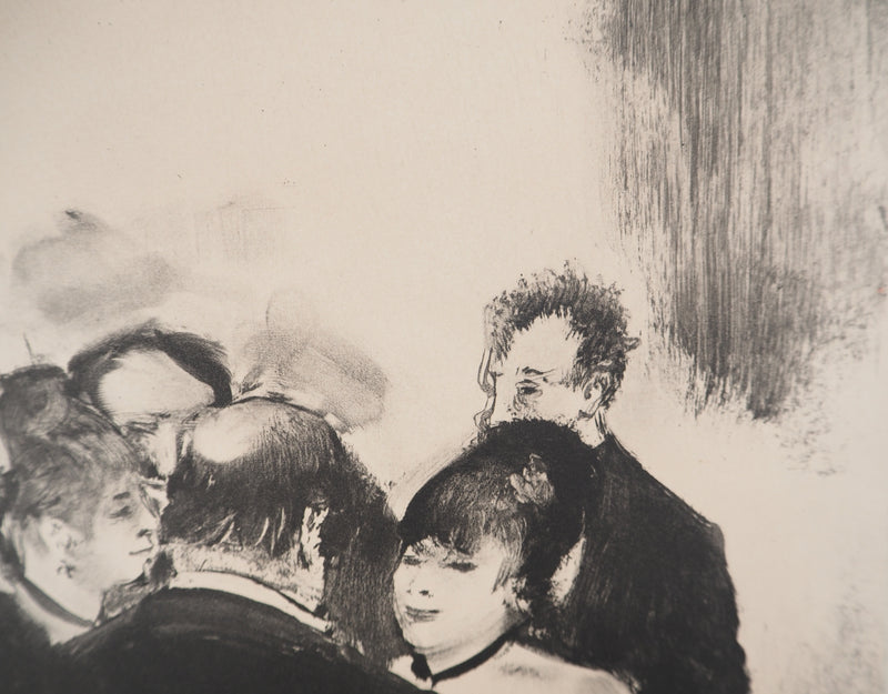 AF Edgar DEGAS: Model with arched back, Original engraving, 1935